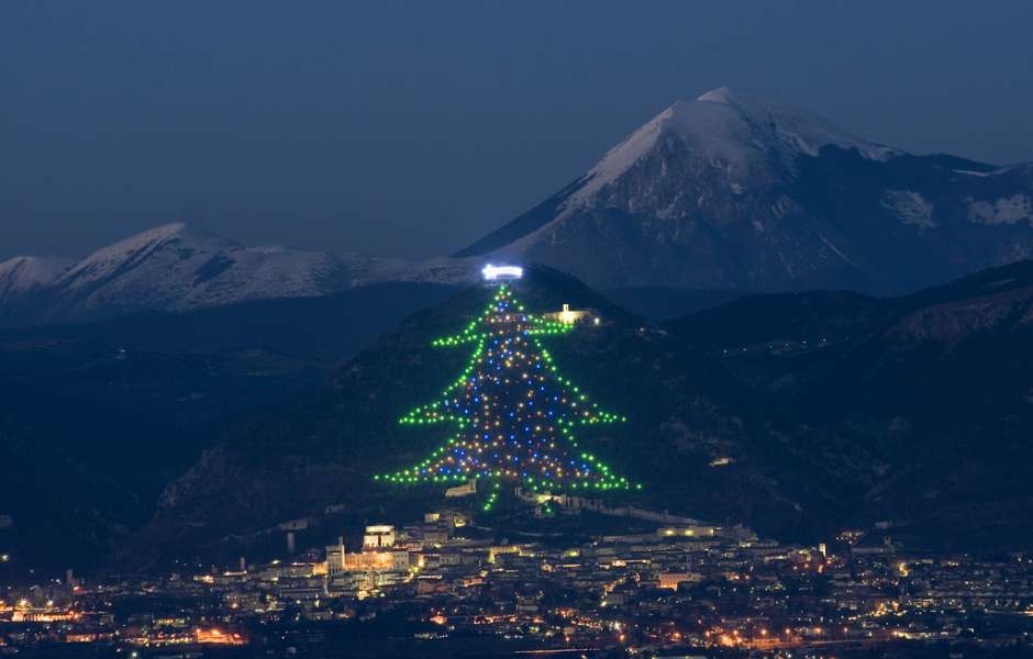 4. The Christmas tree of Gubbio, Umbria