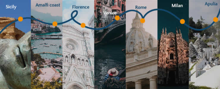 Create your tailor-made itinerary in Italy!